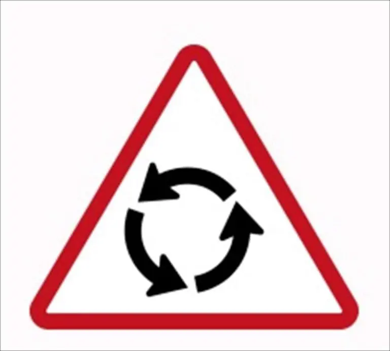 Roundabout ahead