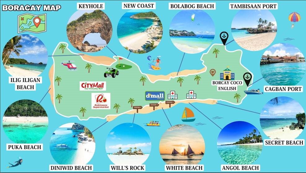 boracy-beach map
