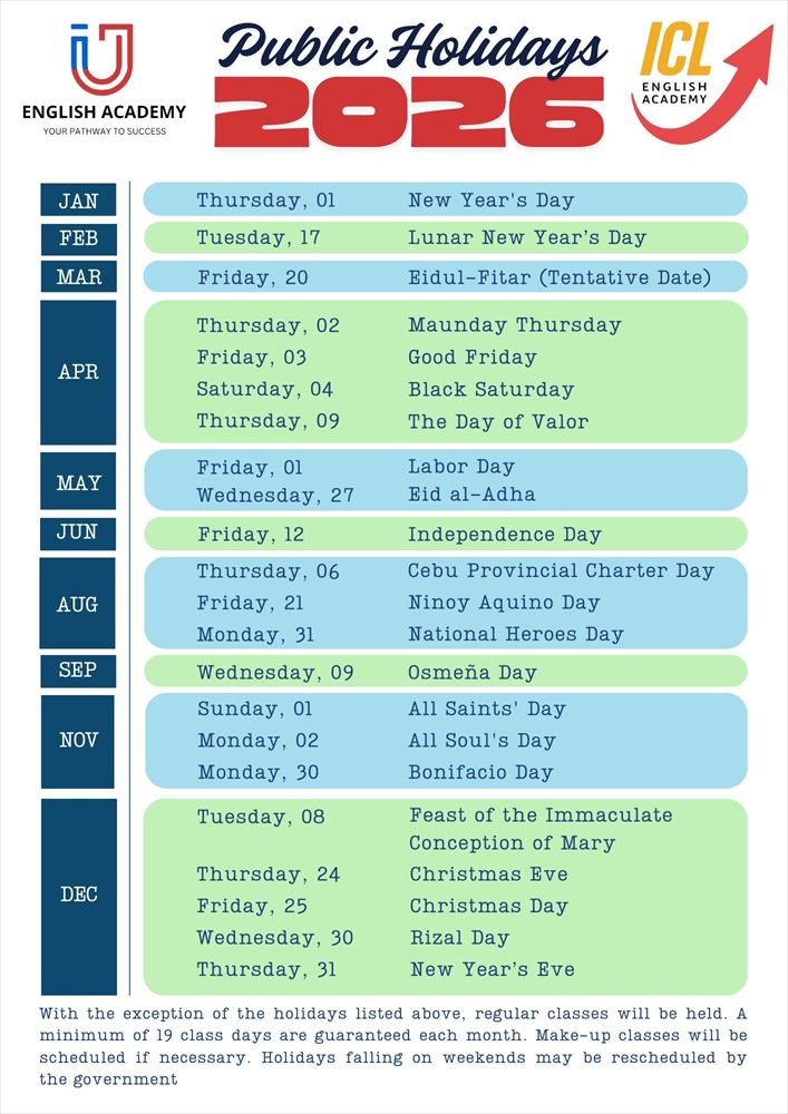 ICL-IU-2026年カレンダー