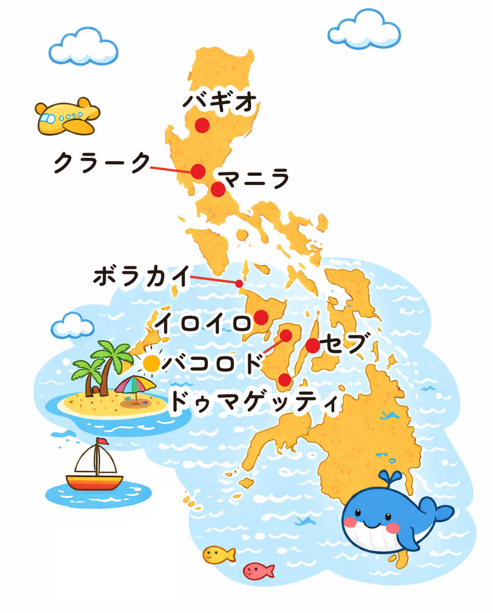 フィリピンの地図