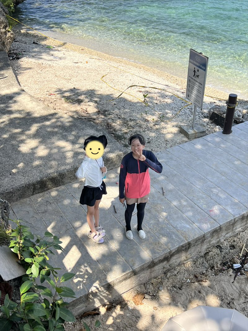セブならではの海辺でのひととき。友達と一緒に過ごした時間も大切な思い出になりました。