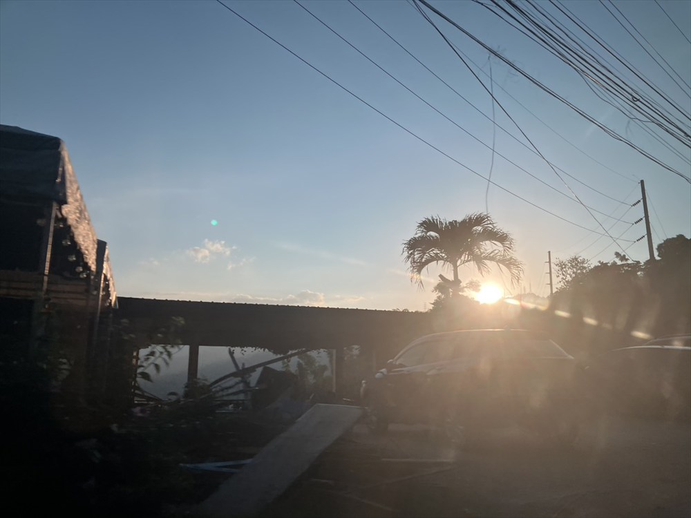 セブ島で見た夕暮れの風景